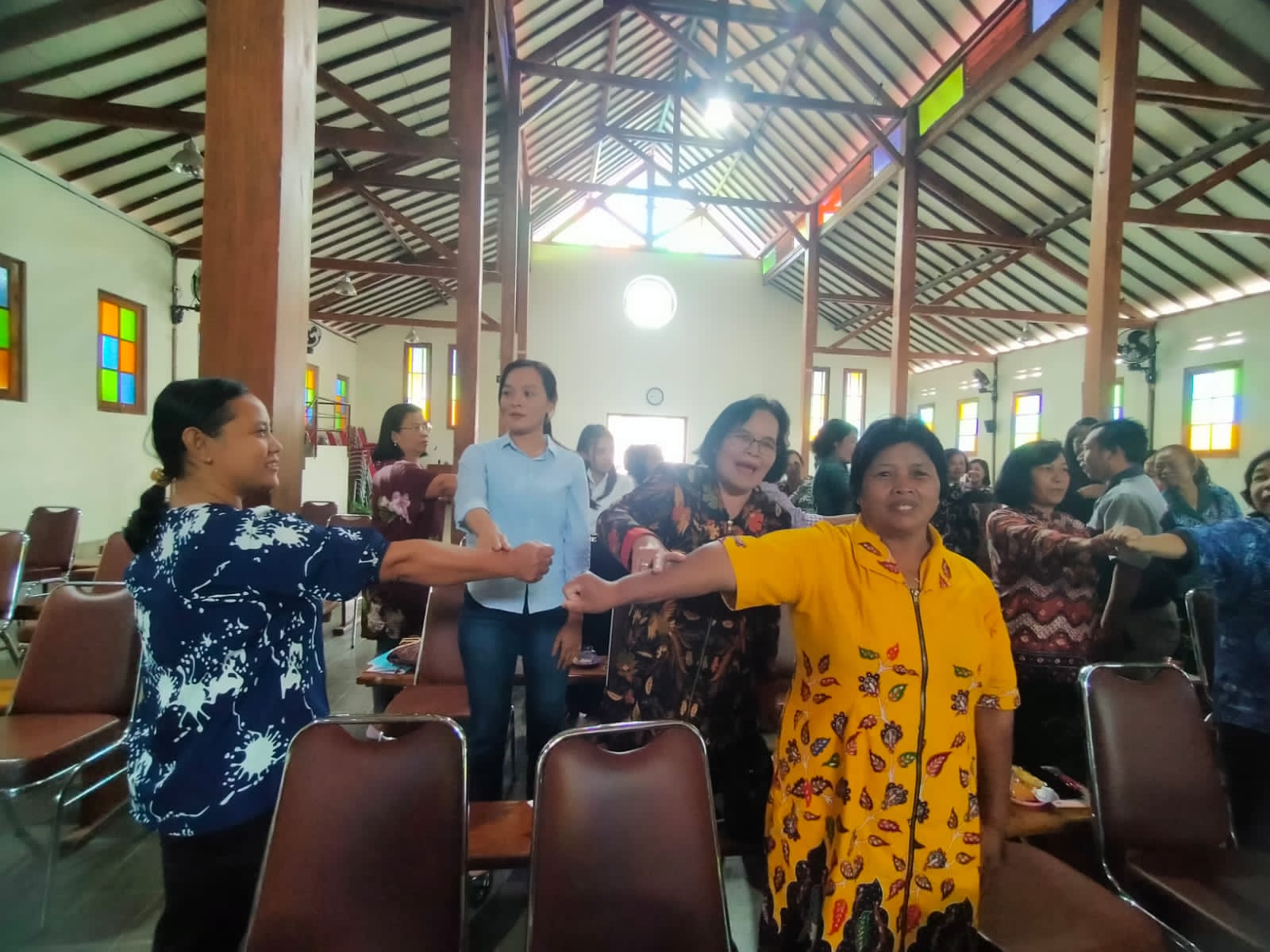 Rekoleksi bagi para ibu lingkungan pada Sabtu di Aula St Ignatius Loyola